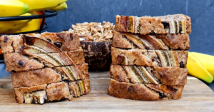 Read more about the article Banana Bread Vegană – Cel mai bun chec cu banane din 5 ingrediente