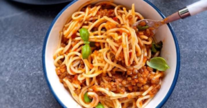 Read more about the article Spaghetti Bolognese cu linte Le Puy